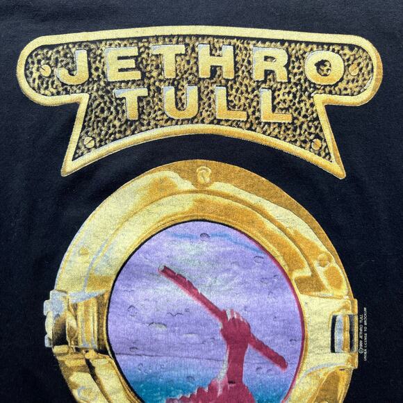 Vintage Jethro Tull Rock Island Ocean Porthole 80s Band Tee TShirt Single Stitch - Picture 4 of 11